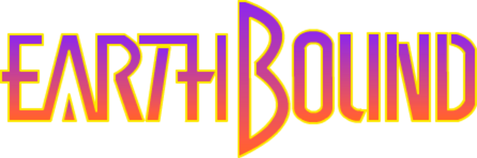 The logo of Earthbound, a game created by APE and HAL Laboratory.